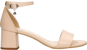 Wojas Elegantné Béžové Dámske Sandále Na Nízkom Opätku