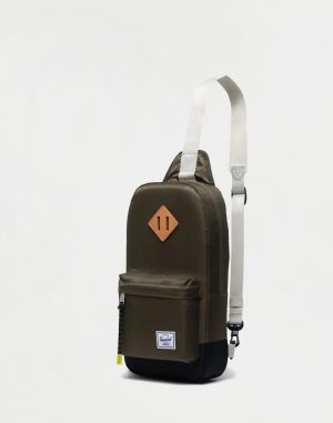 Herschel Supply Heritage Shoulder Bag Ivy Green/Light Pelican 8