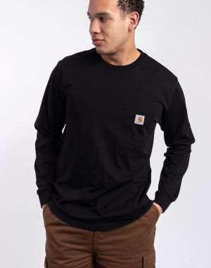 Carhartt WIP L/S Pocket T-Shirt Black