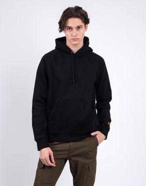 Carhartt WIP Hooded Chase Sweat Black/Gold