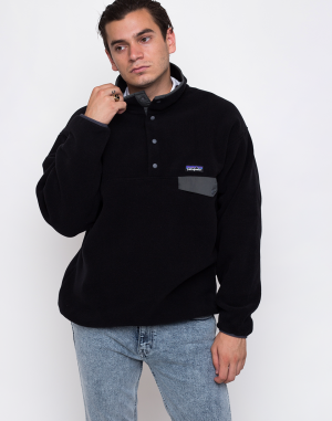 Patagonia Synchilla Snap-T Pullover Black w/Forge Grey