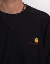 Carhartt WIP American Script Sweat Black galéria