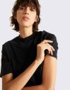 Thinking MU Basic Black Mock T-shirt Black galéria