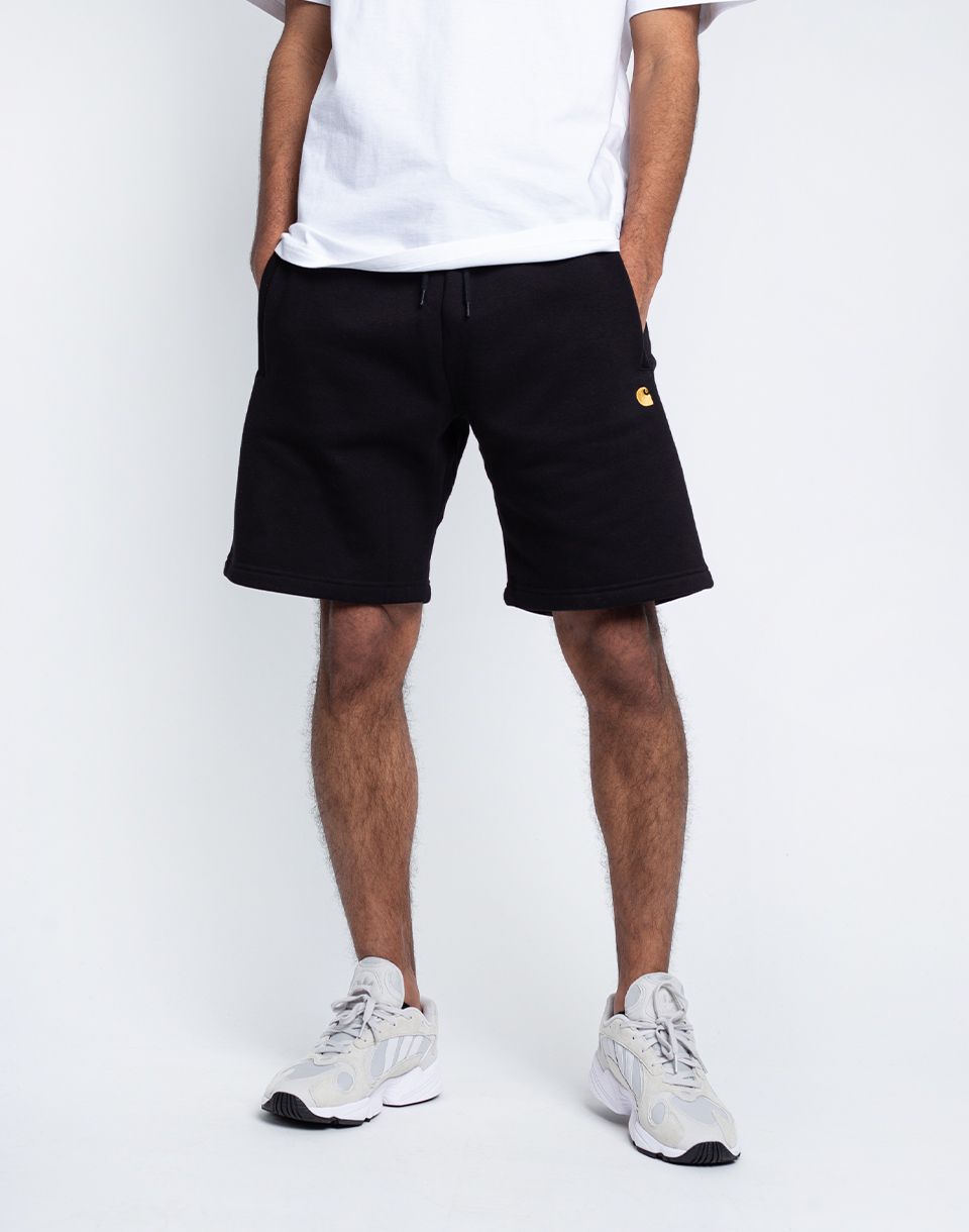 Carhartt WIP Chase Sweat Short Black / Gold