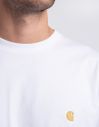 Carhartt WIP S/S Chase T-Shirt White / Gold galéria