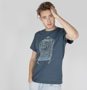 Tmavomodré tričko Kånken s potlačou