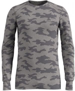 Odlo SUW MEN'S TOP L/S CREW NECK ACTIVE WARM XMAS Pánske tričko, sivá, veľkosť