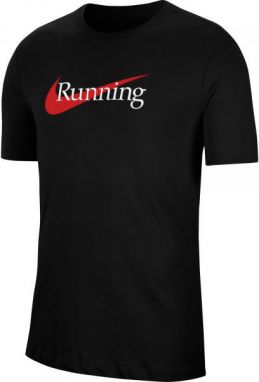 Nike DRI-FIT Pánske bežecké tričko, čierna, veľkosť