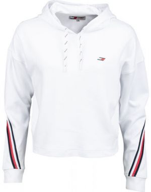 Tommy Hilfiger RELAXED DOUBLE PIQUE HOODIE LS Dámska mikina, biela, veľkosť