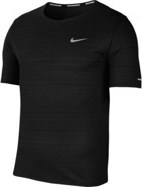 Nike DRI-FIT MILER Pánske bežecké tričko, čierna, veľkosť