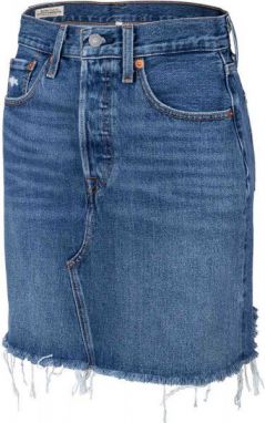 Levi's® HR DECON ICONIC BF SKIRT CORE Dámska riflová sukňa, tmavo modrá, veľkosť