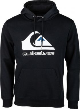 Quiksilver BIG LOGO HOOD Pánska mikina, čierna, veľkosť