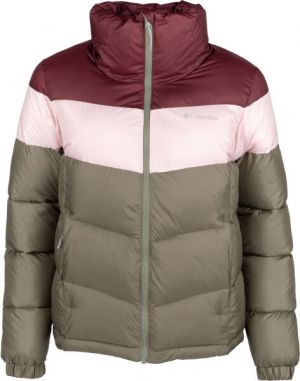 Columbia PUFFECT COLOR BLOCKED JACKET Dámska bunda, khaki, veľkosť