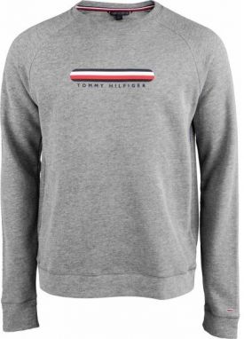 Tommy Hilfiger TRACK TOP Pánske tričko s dlhým rukávom, sivá, veľkosť