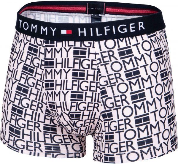 Tommy Hilfiger TRUNK PRINT Pánske boxerky, biela, veľkosť