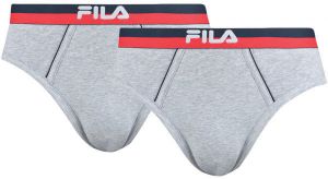 Fila MAN BRIEF 2-PACK Pánske slipy, sivá, veľkosť