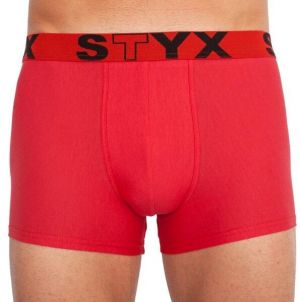 Styx MEN'S BOXERS SPORTS RUBBER Pánske boxerky, červená, veľkosť