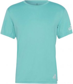 adidas RUN IT TEE Pánske bežecké tričko, tyrkysová, veľkosť