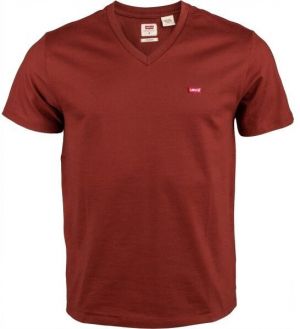 Levi's® ORIG HM VNECK DEEP DEPTHS Pánske tričko, vínová, veľkosť