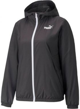 Puma ESS SOLID WINDBREAKER Dámska vetrovka, čierna, veľkosť