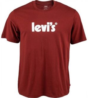 Levi's® SS RELAXED FIT TEE Pánske tričko, vínová, veľkosť