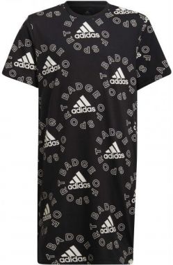 adidas LOGO DRESS Dievčenské šaty, čierna, veľkosť