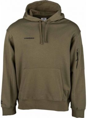 Umbro UTILITY HOODIE Pánska mikina, khaki, veľkosť