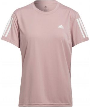 adidas OWN THE RUN TEE Dámske bežecké tričko, ružová, veľkosť