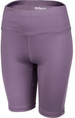Fitforce SANTENA Dámske  fitness šortky, fialová, veľkosť