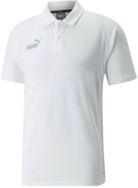 Puma TEAMFINAL CASUALS POLO Pánske tričko, biela, veľkosť