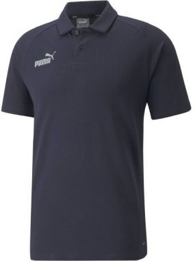 Puma TEAMFINAL CASUALS POLO Pánske tričko, tmavo modrá, veľkosť