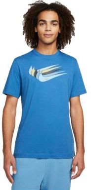 Nike NSW 12 MO SWOOSH TEE M Pánske tričko, modrá, veľkosť