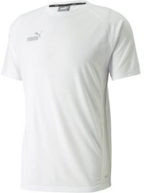 Puma TEAMFINAL CASUALS TEE Futbalové tričko, biela, veľkosť