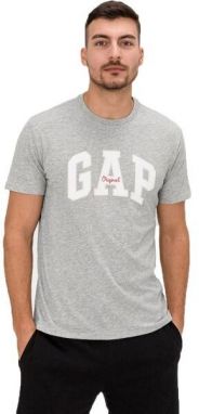 GAP V-LOGO ORIG ARCH Pánske tričko, sivá, veľkosť
