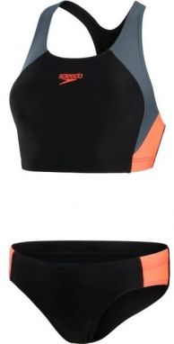 Speedo COLOURBLOCK SPLICE 2PC Dámske dvojdielne plavky, čierna, veľkosť