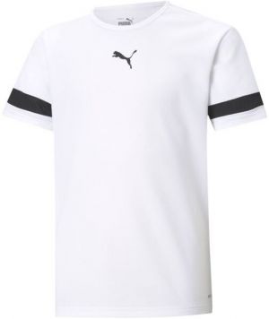 Puma TEAMRISE JERSEY JR Detské tričko, biela, veľkosť