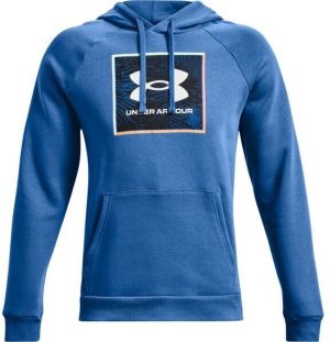 Under Armour RIVAL FLC GRAP HIC HOODIE Pánska mikina, modrá, veľkosť