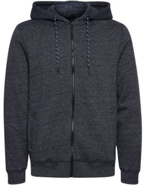 BLEND ZIPHOODIE-SWEAT Pánska mikina, tmavo modrá, veľkosť