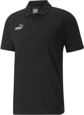 Puma TEAMFINAL CASUALS POLO Pánske tričko, čierna, veľkosť