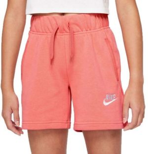 Nike SPORTSWEAR CLUB Dievčenské šortky, lososová, veľkosť