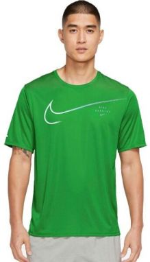 Nike M NK DF UV RUN DVN MILER GX SS Pánske bežecké tričko, zelená, veľkosť
