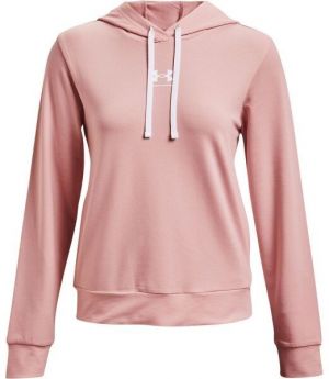 Under Armour RIVAL TERRY HOODIE Dámska mikina, ružová, veľkosť