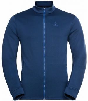 Odlo MID LAYER FULL ZIP BERRA Pánska mikina, tmavo modrá, veľkosť