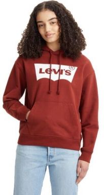 Levi's® STANDARD HOODIE Dámska mikina, červená, veľkosť