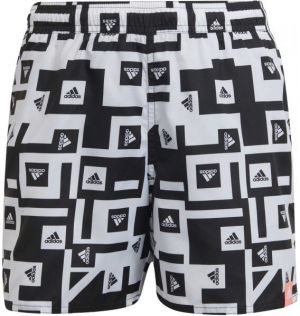 adidas MH AOP SHO Y Chlapčenské plavecké šortky, čierna, veľkosť