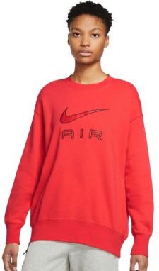 Nike NSW AIR FLC CREW Dámska mikina, červená, veľkosť