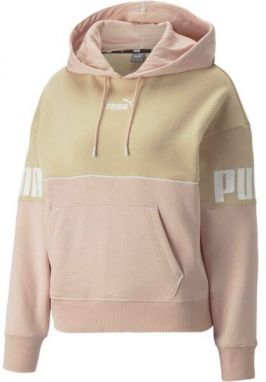 Puma POWER COLORBLOCK HOODIE Dámska mikina, ružová, veľkosť