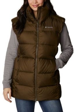 Columbia PUFFECT MID VEST Dámska vesta, khaki, veľkosť