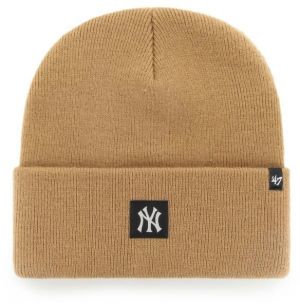 47 MLB NEW YORK YANKEES COMPACT ALT CUFF KNIT Zimná čiapka, béžová, veľkosť