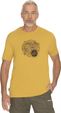 BUSHMAN DAISEN Pánske tričko, žltá, veľkosť